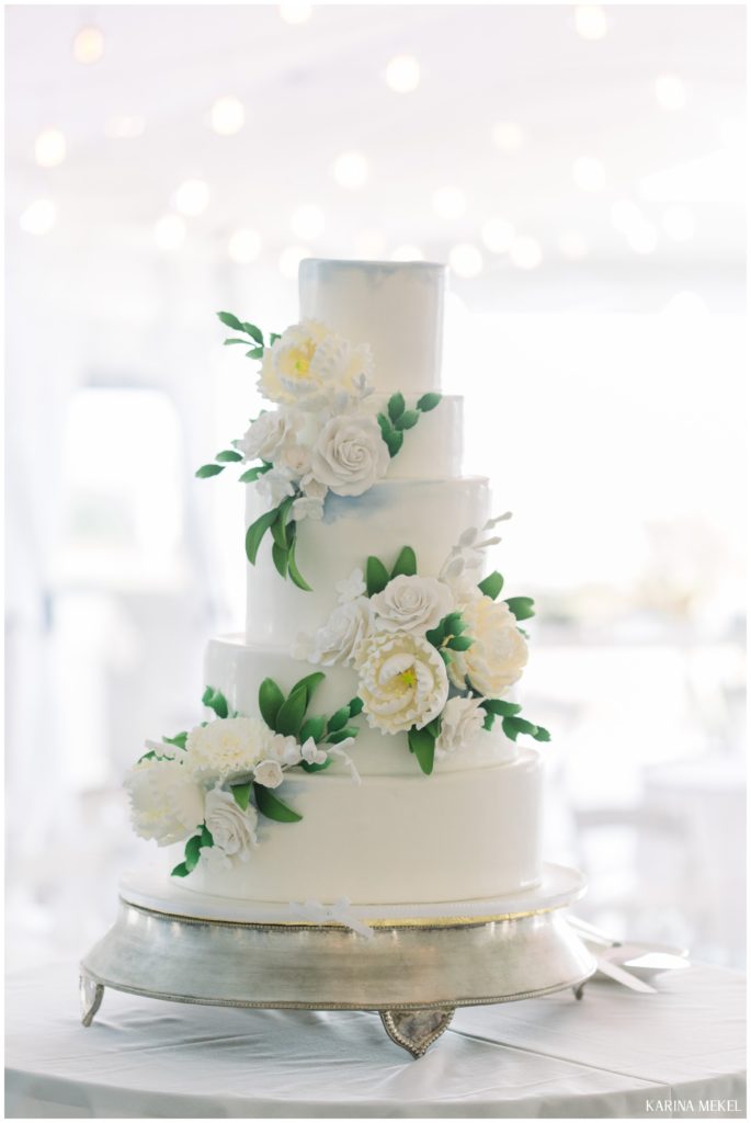 Oceanbleu Westhampton Beach NY Wedding Photographer wedding cake
