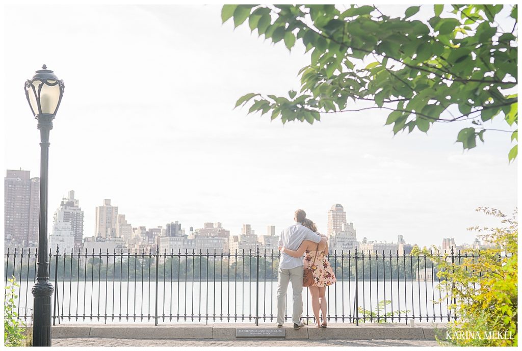 Central Park Reservoir proposal captured by NYC proposal photographer Karina Mekel