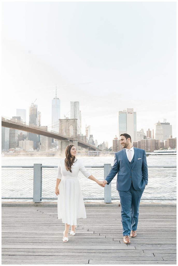 Brooklyn Bridge DUMBO Engagement Photographer
