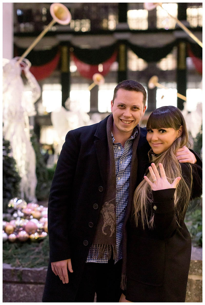 Best Rockefeller Center proposal photographer, Karina Mekel