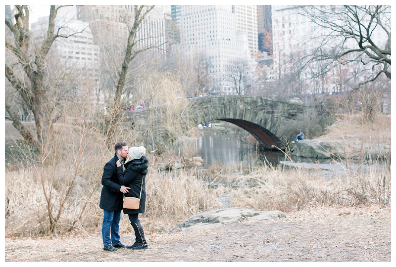 Central Park proposal captured by NYC proposal photographer Karina Mekel