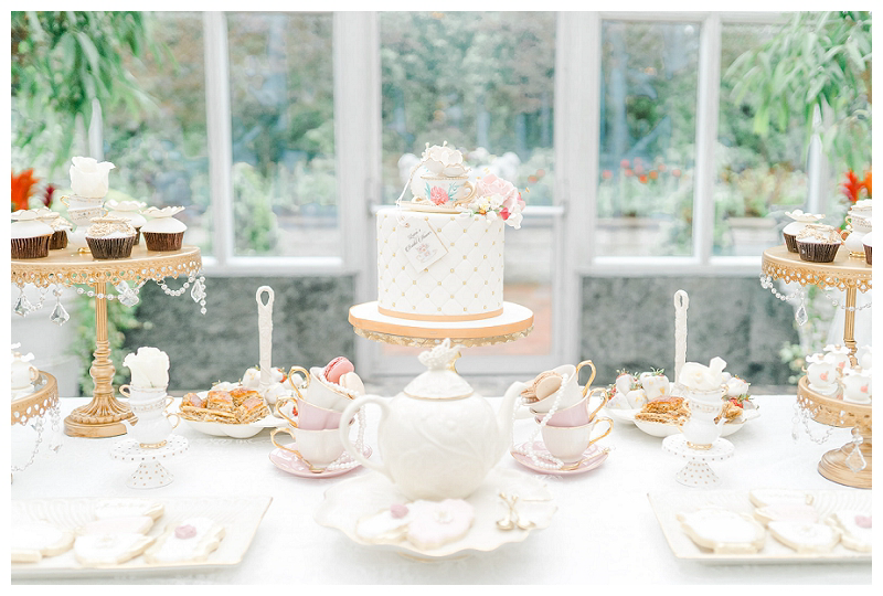 tea party bridal shower tablescape