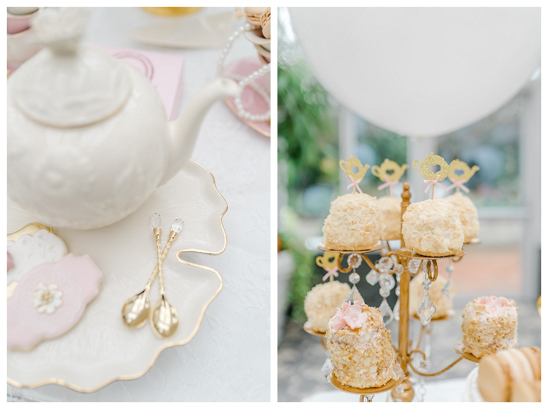 tea party details at bridal shower