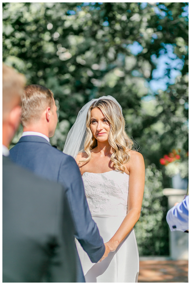 emotional bride at french country wedding