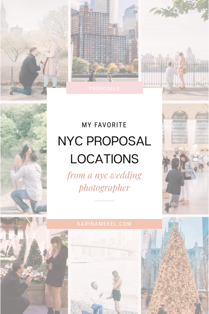 NYC Proposal Photographer Locations