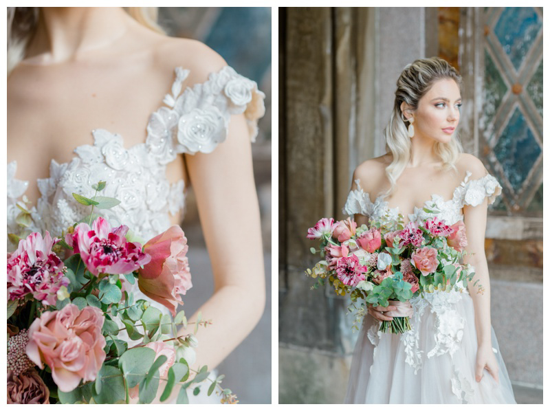 Gorgeous winter NYC bride at Central Park wedding styled shoot in NYC captured by top Central Park wedding photographer Karina Mekel Photography