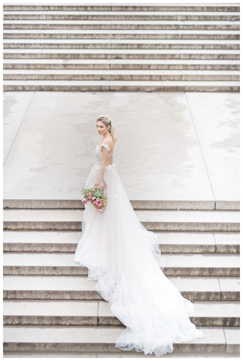Gorgeous winter NYC bride at Central Park wedding styled shoot in NYC captured by top Central Park wedding photographer Karina Mekel Photography