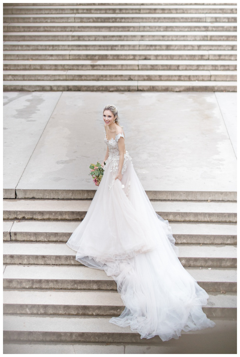 Gorgeous winter NYC bride at Central Park wedding styled shoot in NYC captured by top Central Park wedding photographer Karina Mekel Photography