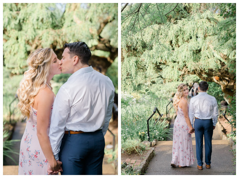 Garden inspired engagement photos in NJ by NJ wedding photographer Karina Mekel at Deep Cut Gardens engagement session in Middletown, NJ